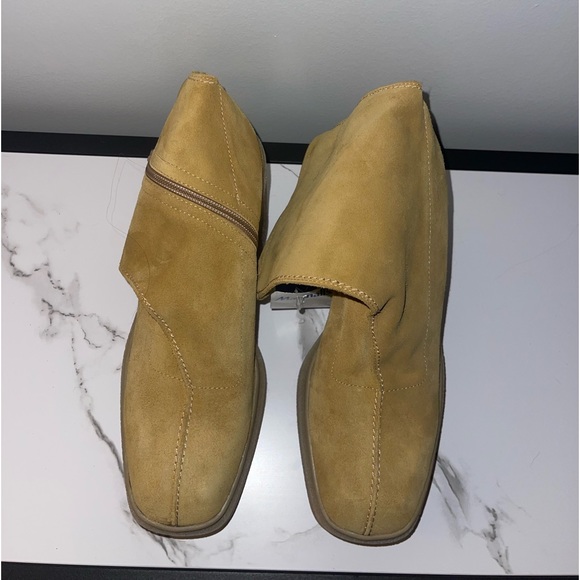 Free People Suede Ankle Sock Platform Booties Camel Size 40EUR US 10 - Picture 6 of 7